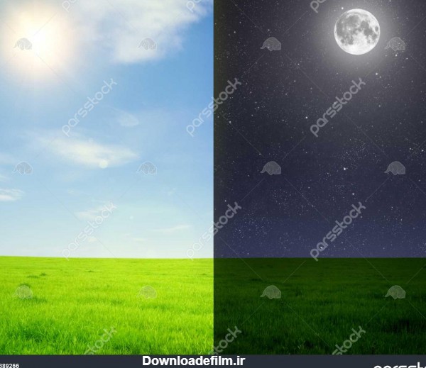 میدان سبز در روز و شب عناصر این تصویر مبله شده توسط ناسا 1389266