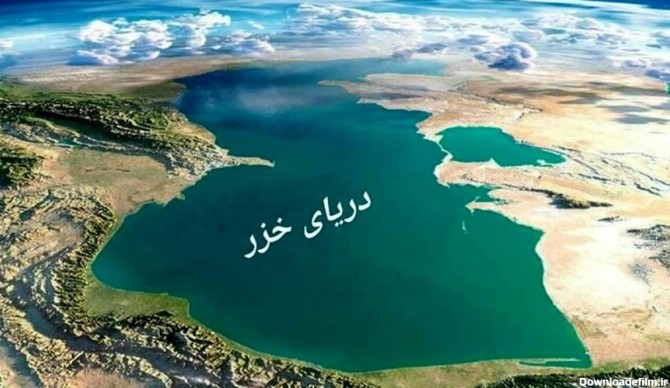 عکس ماهواره دریای خزر