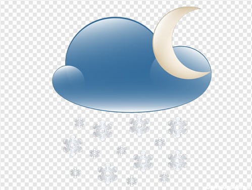 فایل دوربری شده هوای نیمه بارانی و ماه