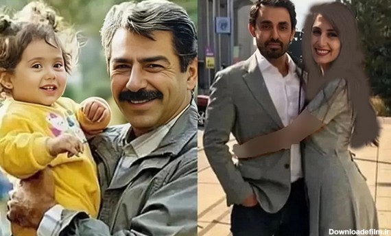تغییر چهره خفن پریسا بازیگر خردسال دو نفر و نصفی  کنار همسرش بعد از 30 سال