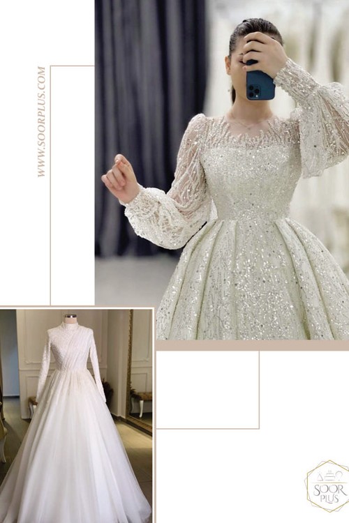 عکس لباس عروس سفید زیبا