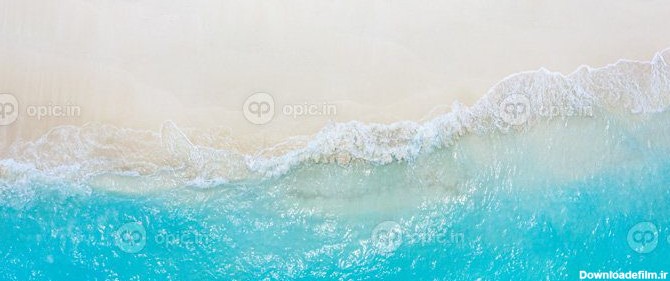 دانلود عکس مناظر دریایی تابستانی امواج زیبای آب دریا در آفتابی | اوپیک