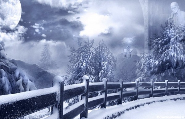 عکس برفی و زمستانی عاشقانه و زیبا برای پروفایل و پل قشنگ