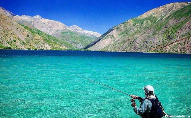 ماهیگیری در دریاچه لرستان