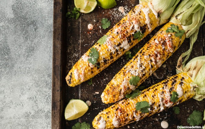 Mexican corn - ذرت مکزیکی - بلال
