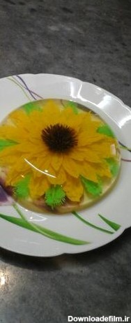 ژله تزریقی گل آفتابگردان | سرآشپز پاپیون