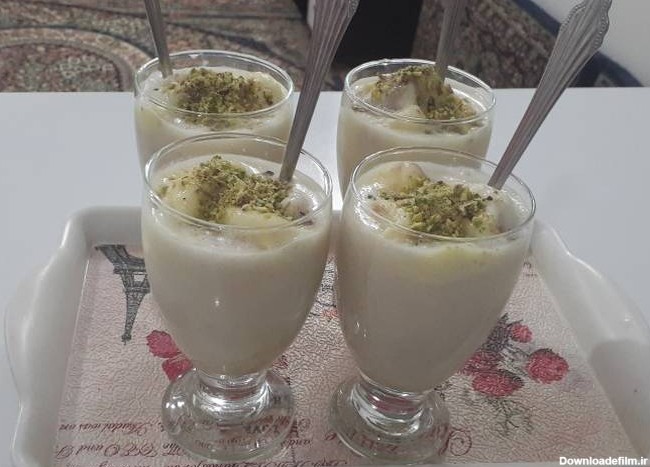 طرز تهیه شیر موز پسته و بستنی خانگی ساده و خوشمزه توسط reza gh - کوکپد