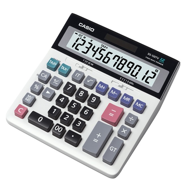 ماشین حساب رومیزی حسابداری کاسیو مدل DS-120TV – فروشگاه