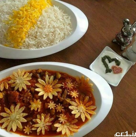 تزیین غذاهای ایرانی با چند روش فوق العاده زیبا