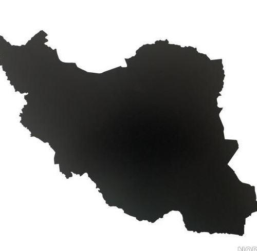 عکس سیاه نقشه ی ایران