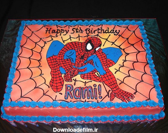 کیک تولد مرد عنکبوتی - کیک برای تولد پسر بچه