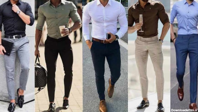 تیپ مردانه با پیراهن ساده برای عروسی