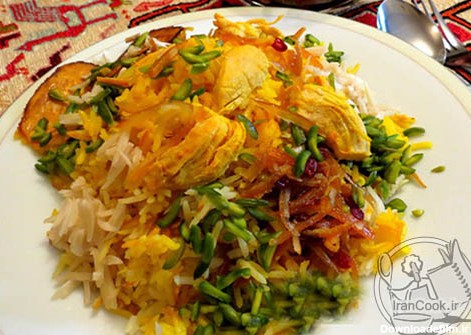طرز تهیه شیرین پلو با مرغ | ایران کوک