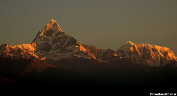تصاویر شگفت انگیز از طلوع خورشید در نپال