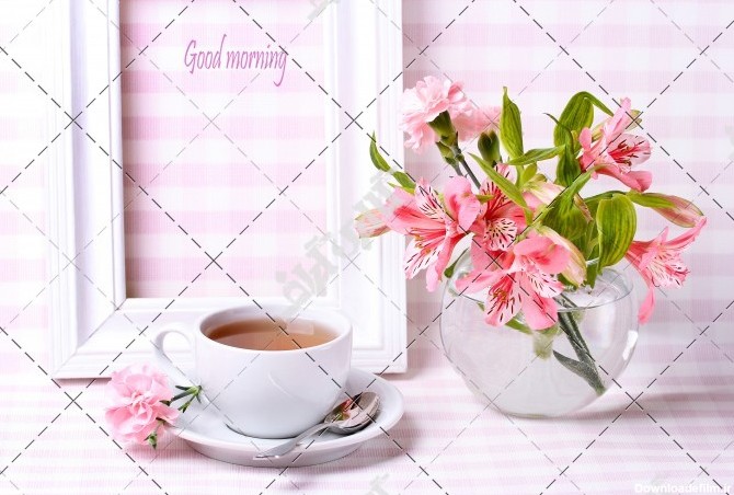 عکس چای و گل