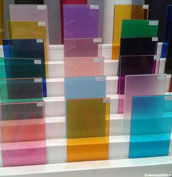 قیمت شیشه رنگی و سنتی - قیمت شیشه رنگی پنجره - شیشه رنگی بین کابینت