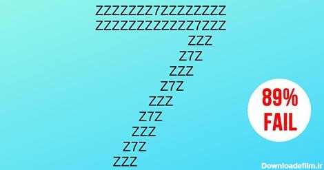 معمای حدس اعداد؛ چند عدد 7 در تصویر حروف Z می‌بینید؟