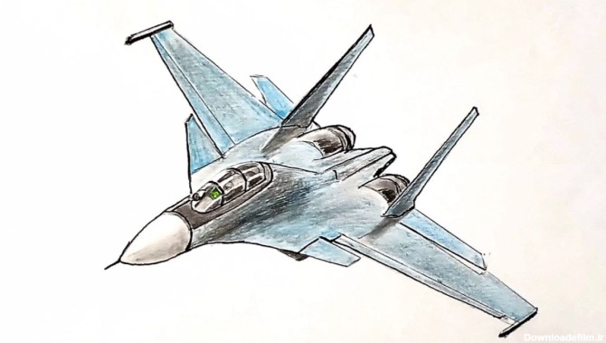 آموزش نقاشی هواپیما جنگی - ویرگول