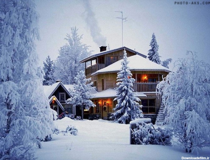 عکس کلبه زمستانی برای پروفایل
