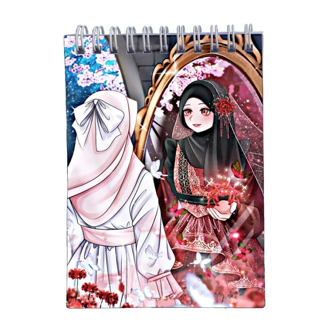 قیمت و خرید دفترچه یادداشت مدل دختر باحجاب کد mz17