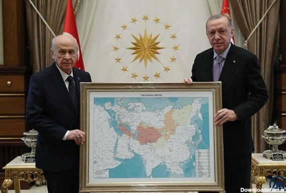 توهم عثمانی اردوغان؛ ایران در نقشه جهان تُرک!/عکس - خبرآنلاین