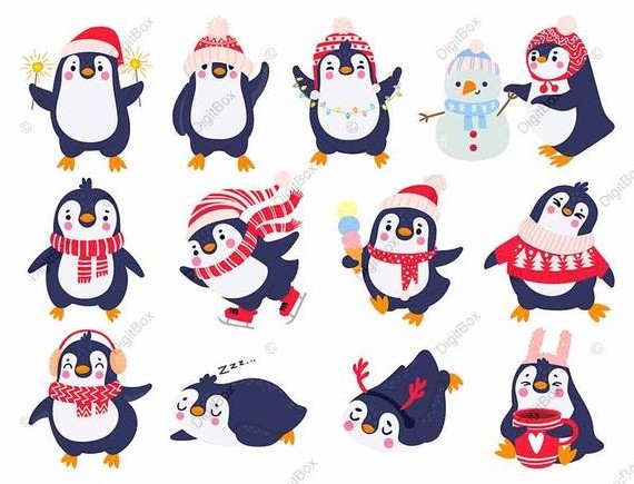 عکس پنگوئن-کارتونی-بامزه-دیجیت باکس - DigitBox