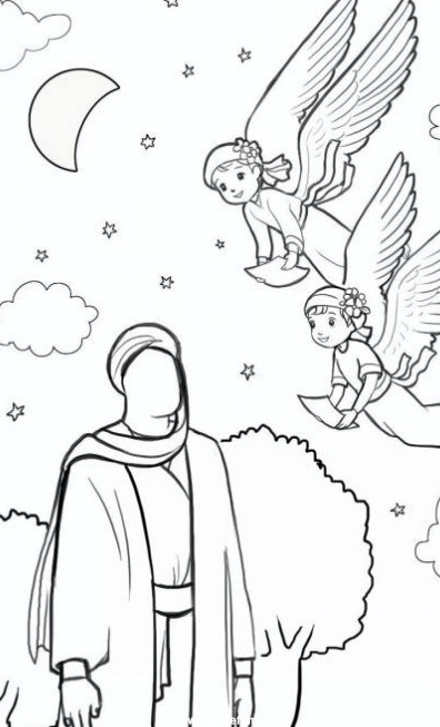 نقاشی امام علی (ع) : 30 نقاشی ولادت حضرت علی برای رنگ آمیزی کودکان