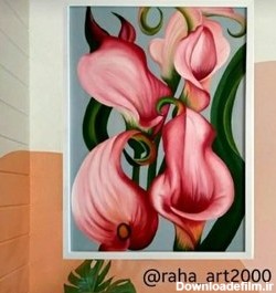خرید و قیمت تابلو نقاشی گل شیپوری (تکنیک :رنگ و روغن .سایز:50×70 ...