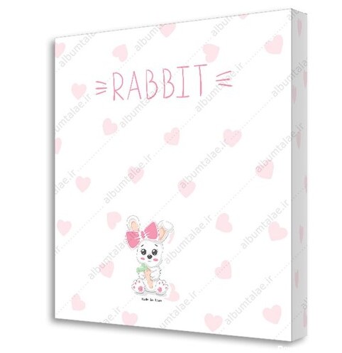 آلبوم عکس نوزادی طرح خرگوش ملوس
