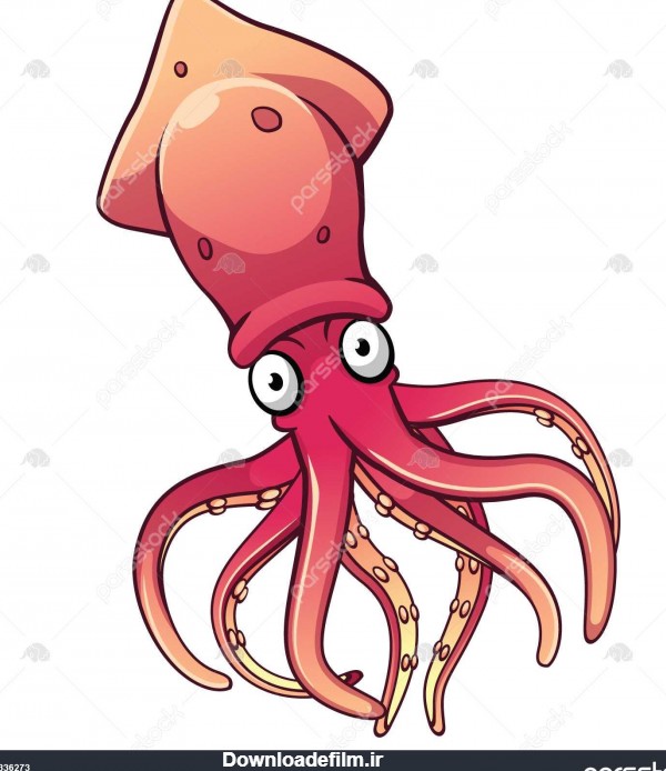 عکس کارتونی ماهی مرکب
