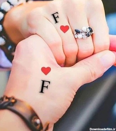 عاشقانه عکس حروف انگلیسی f و m