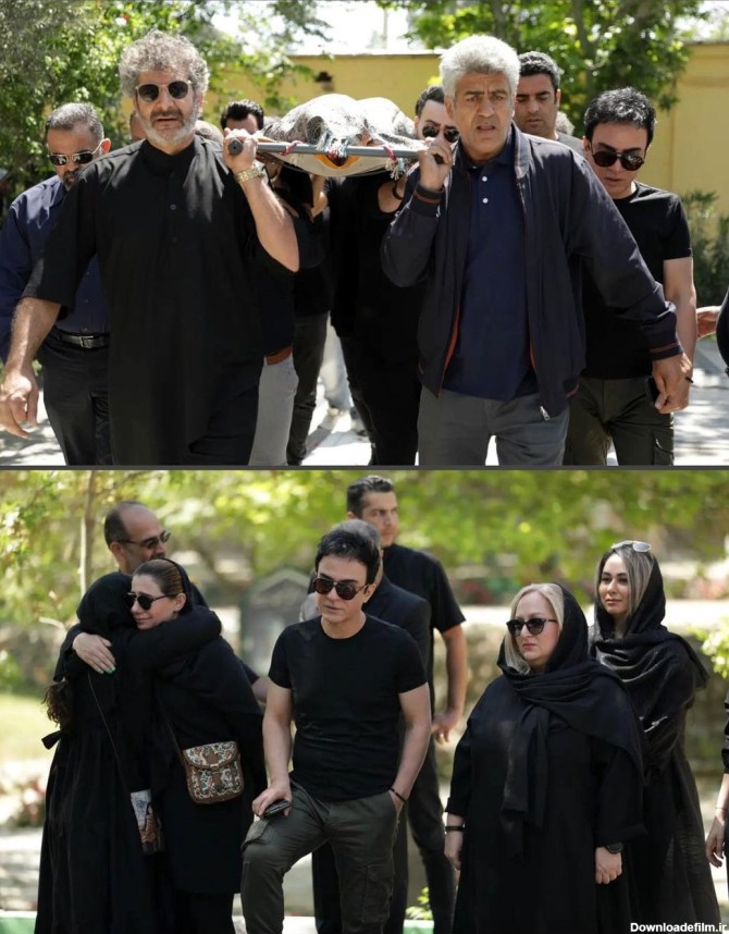 حضور چهره‌های مشهور در مراسم خاکسپاری بهاره حسینی+تصاویر