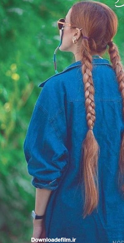 عکس دختر کوچک با موهای بلند