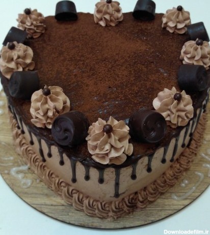 خرید و قیمت کیک شکلاتی قلبی از غرفه پریتا کیک | باسلام