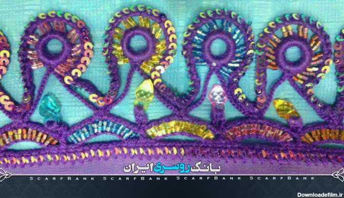 کریشی بلوچی دست بافته زیبای زنان هنرمند بلوچ | ، طراحی و چاپ روسری
