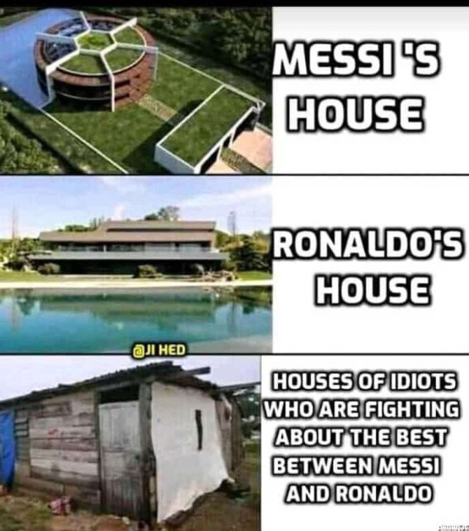 مقایسه خانه رونالدو و مسی با افرادی که در خصوص بهترین بودن این دو ...