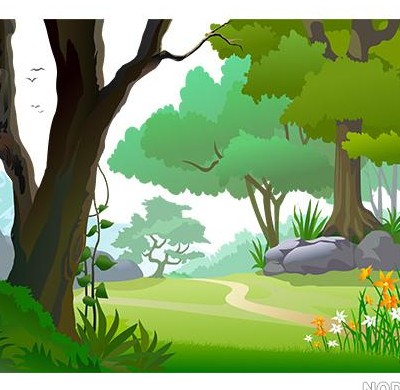 عکس کارتونی جنگل
