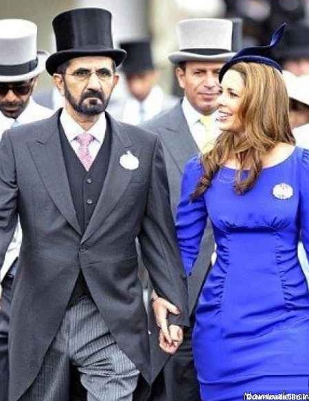 ظاهر عجیب حاکم دبی و همسرش در لندن + عکس