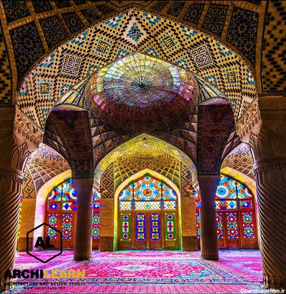مسجد نصیرالملک شیراز (معماری مسجد صورتی 12 سال به طول انجامید ...