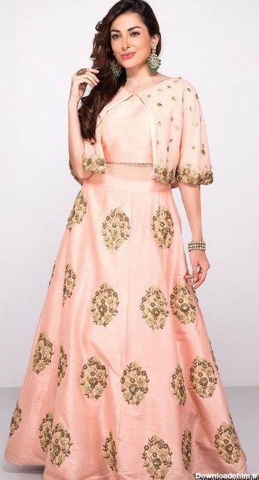 مدل لباس هندی دامن ونیم تنه