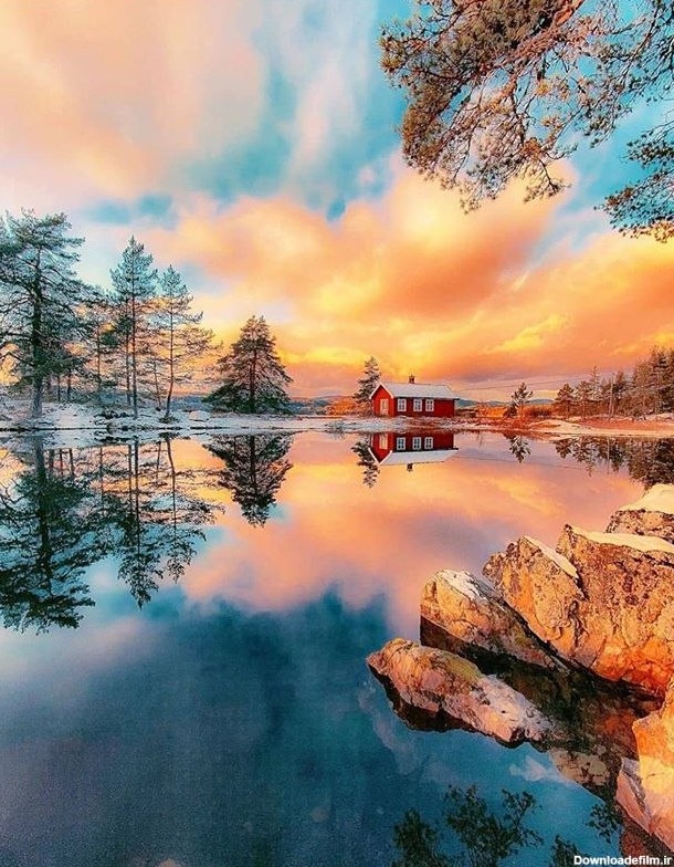 تصویری تماشایی از طبیعت نروژ