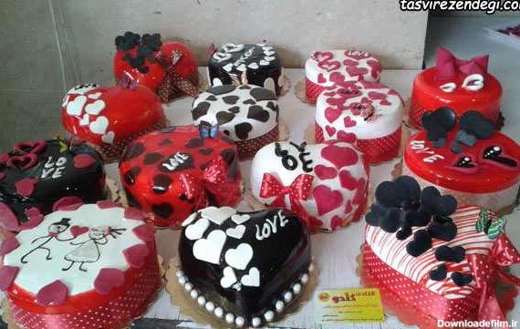 ایده های تزیین کیک قلبی شکل برای ولنتاین و روز عشق • مجله تصویر زندگی