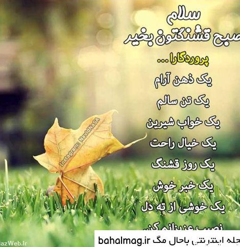 عکس نوشته زیبا صبح