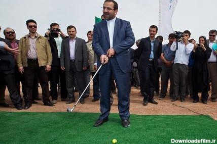 عکس/ وقتی وزیر ورزش گلف باز می شود
