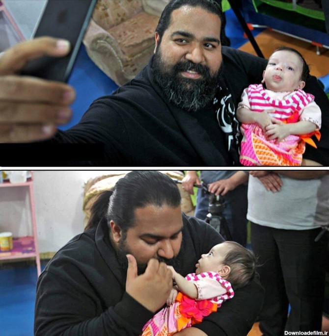 عکس/رضا صادقی فرزند خوانده اش را در آغوش گرفت - تسنیم