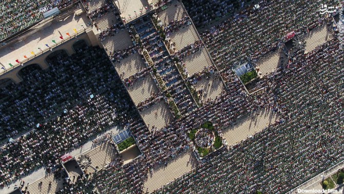 مشرق نیوز - تصاویر هوایی از نماز عید فطر امروز مصلی تهران