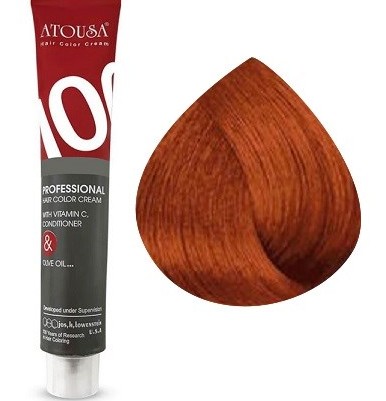 رنگ موی آتوسا 100 شماره K6-7.4 بلوند مسی متوسط Atousa Color