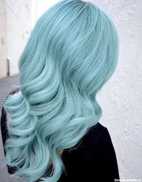 رنگ مو آبی یخی