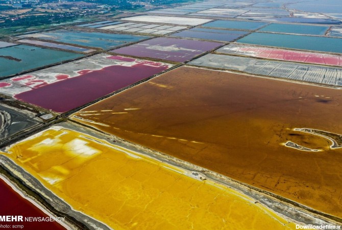 تصاویر هوایی از دریای مرده چین + عکس