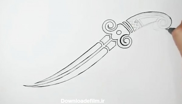 طراحی تتو چاقو